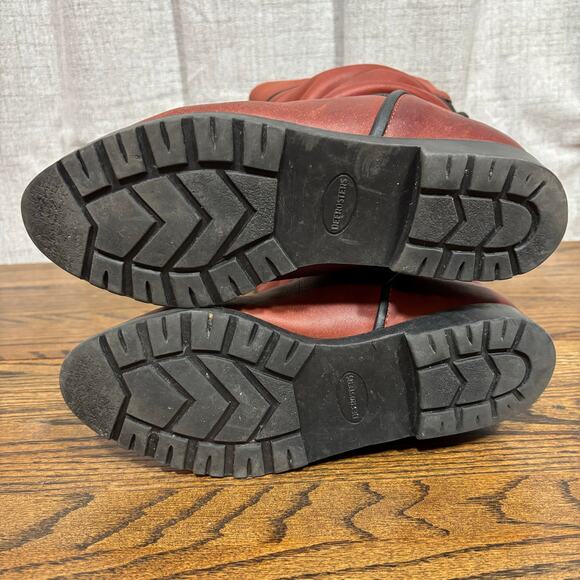 Vintage Kaufman Defrosters Women’s 7 Leather Shearling Winter Boots Canada Brown - Picture 8 of 8